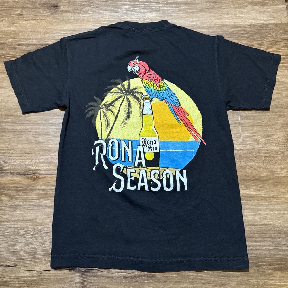 Nelk Boys Rona Season FULL SEND‎ Adult SMALL Graphic T Shirt Black Corona Cotton
